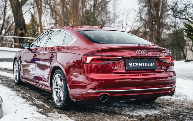 Audi A5 cena 149900 przebieg: 104465, rok produkcji 2019 z Opalenica małe 172